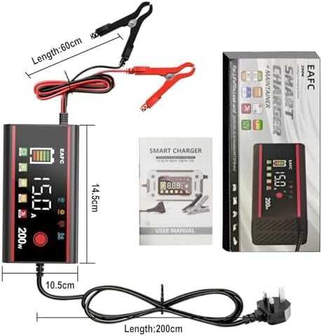 Нова 15A 12V смарт зарядно за акумулатор LCD LiFePO4 AGM GEL кола автомобил