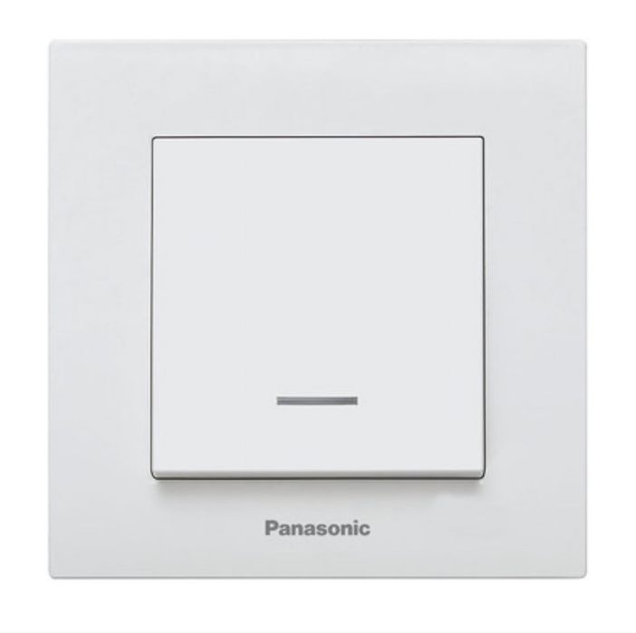 Ключ бойлерен светещ 16A Panasonic Kare, бял