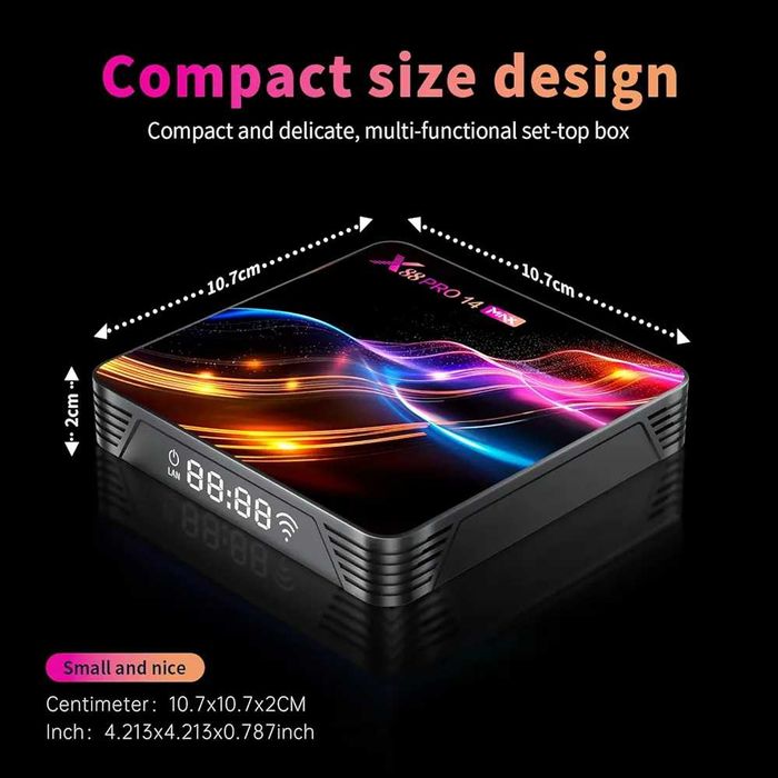 Мощен Android 14.0 Smart TV Box X14 MAX – Android 14.0, RGB ram