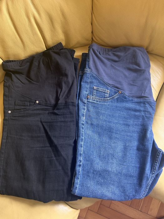 2бр. Дънки за бременни h&m