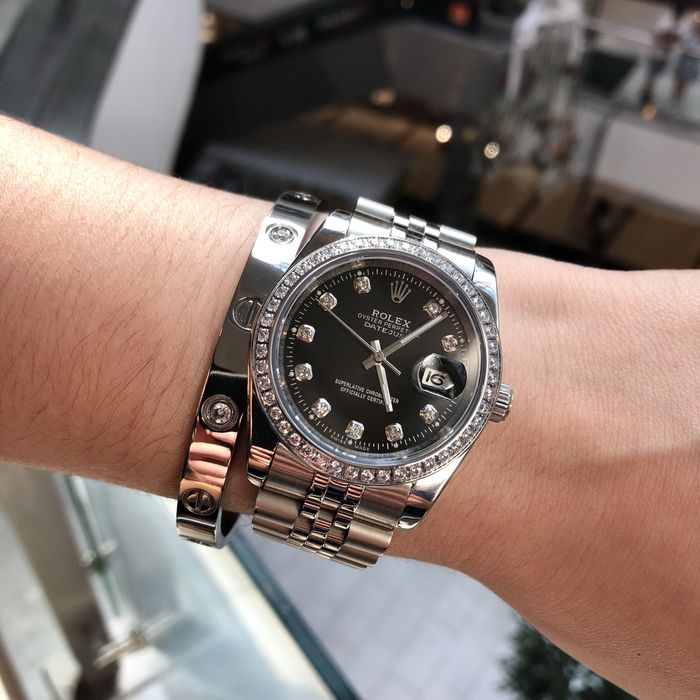 Rolex datejust black dial 36,mm