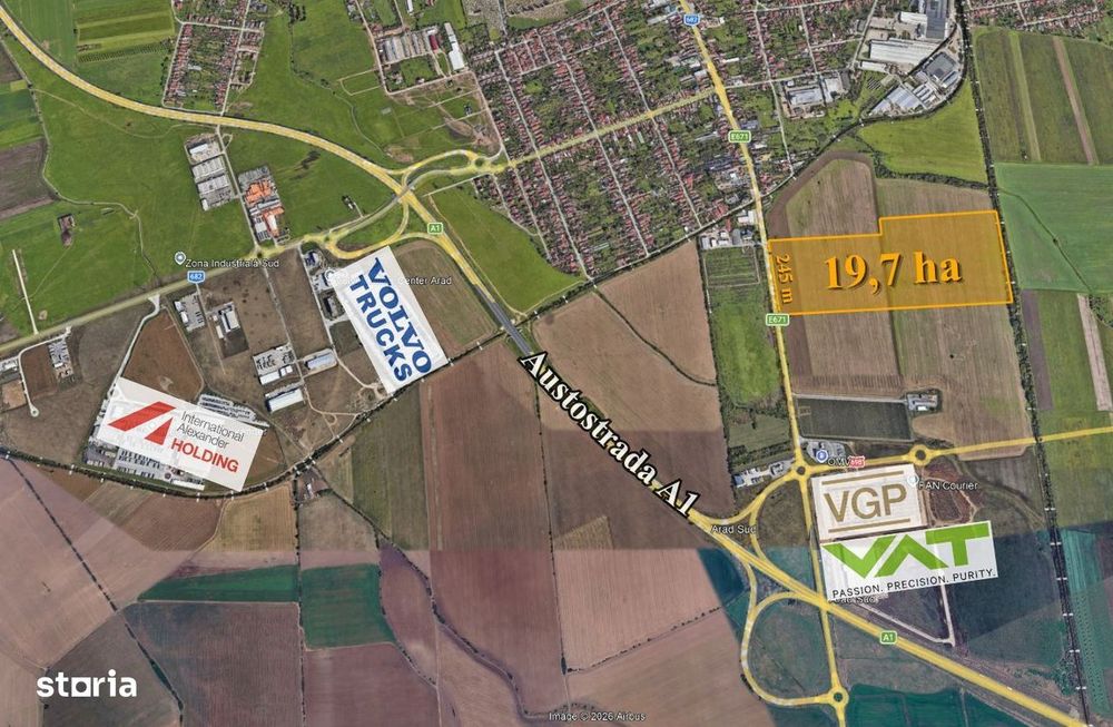 Teren Industrial – Arad | Poziție Strategică E671 – A1
