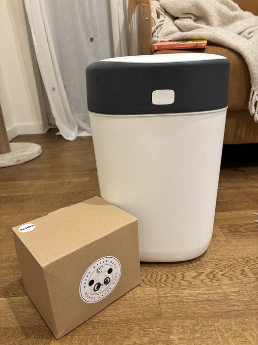 Кош за пелени Tommee Tippee Sangenic Twist and Click, Бял/Сив