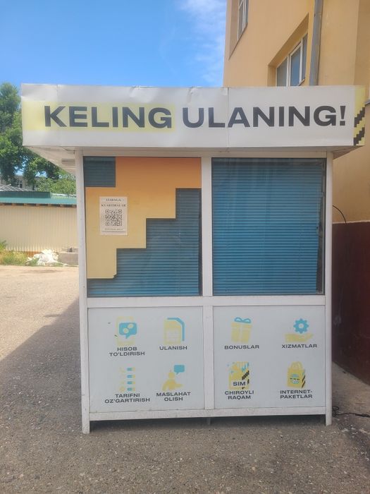 Tayyor biznes uchun ko'chma kiosk / Paynet va Mobil shoxobcha budkasi