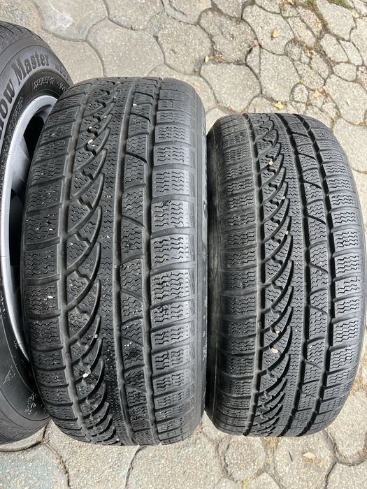 Jante aliaj 5x112mm, anvelope iarna 225/55 R17 Audi A4 B8 B9, A6 C6 C7