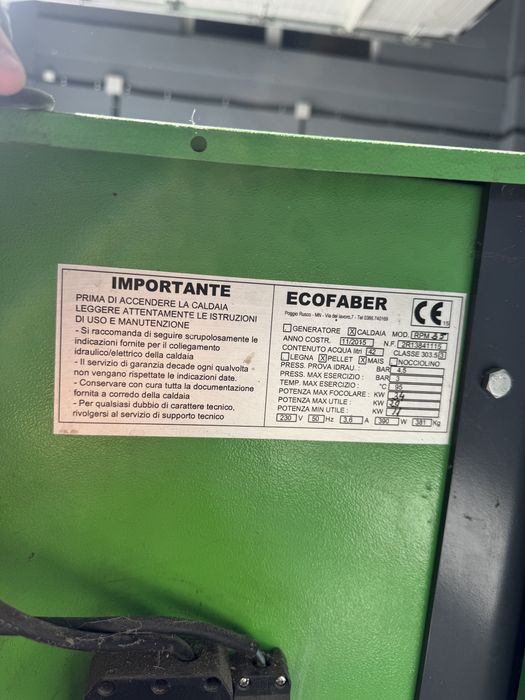 Centrală Ecofaber RPM 35 kW pe peleți și porumb