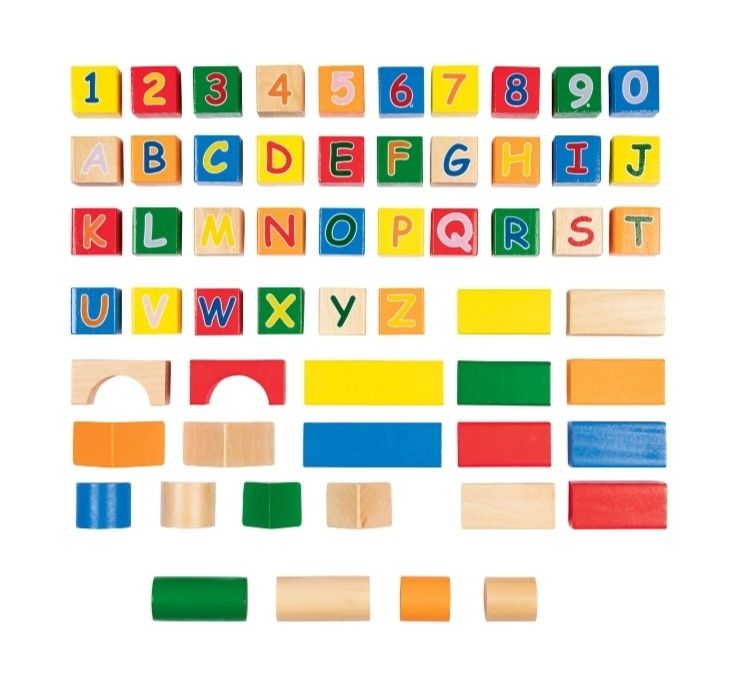 Конструктор дървени блокчета различни модели