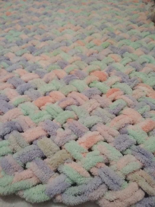 Ново бебешко хипоалергенно плетено одеяло Ализе пуфи