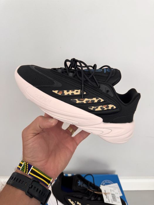 Adidas Ozelia J Black Animal Print