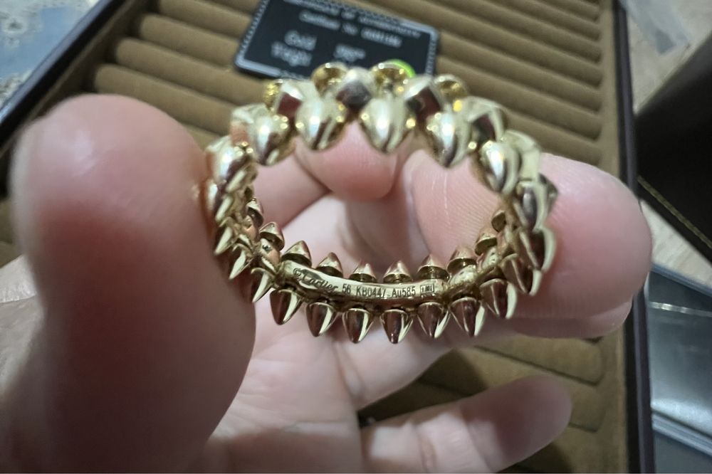 Золотое кольцо люкс работа 1:1