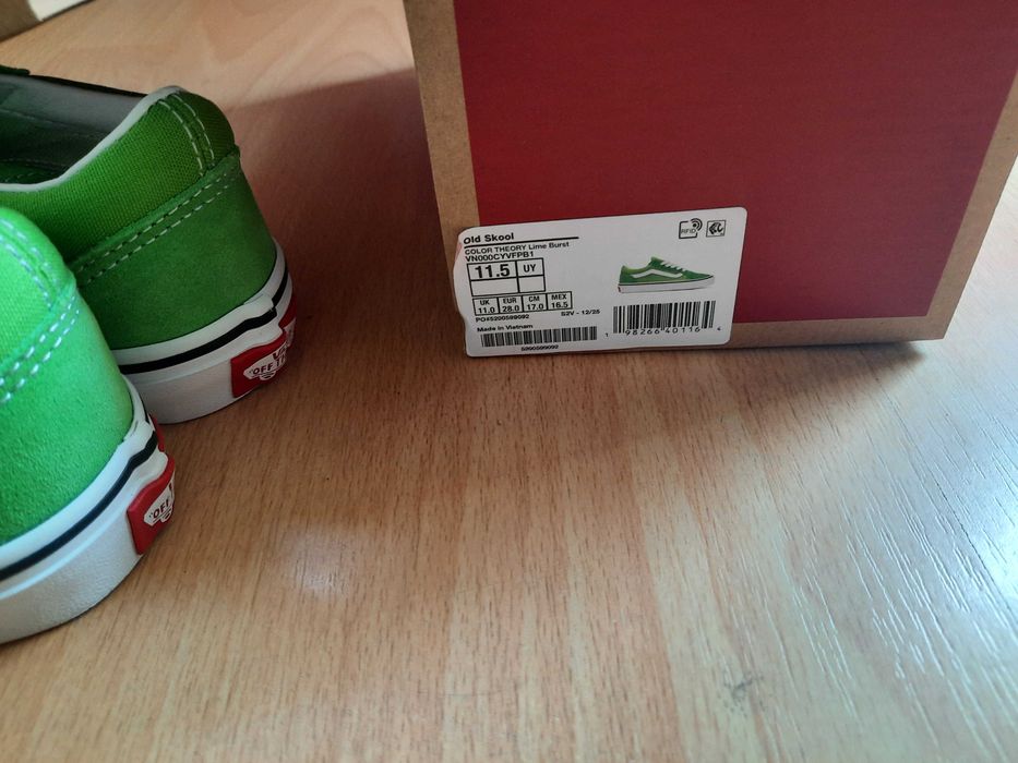 Shoes Vans noi,  Copii, marime 28, culoare verde
