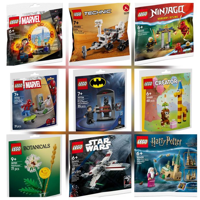 Нови Lego пликчета (polybags) различни модели