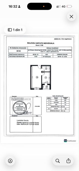 MILITARI RESIDENCE 57.000€ 2 camere (bucatarie open space living + dormitor)