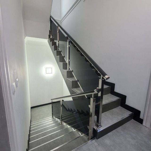 Перила стеклянные нержавейка усталари