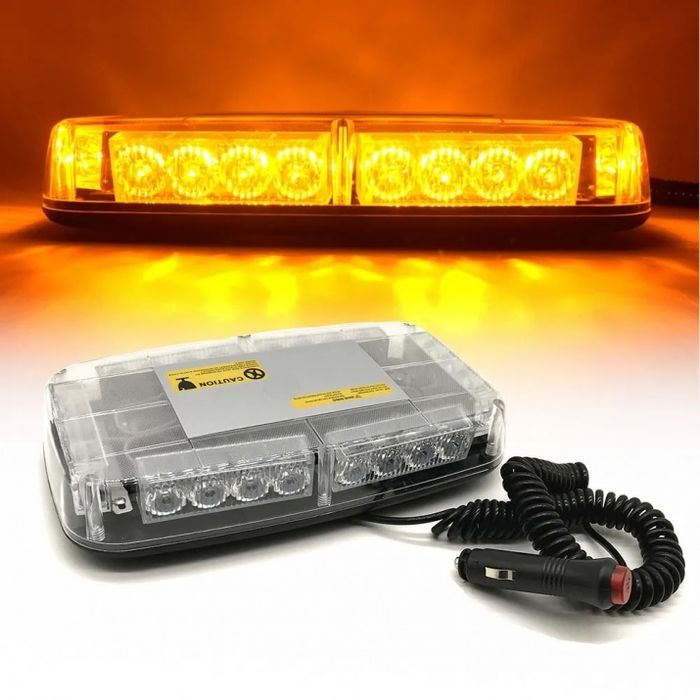 12V 24V 120W Лед Led Диодна Аварийна Сигнална Лампа Маяк с Магнит