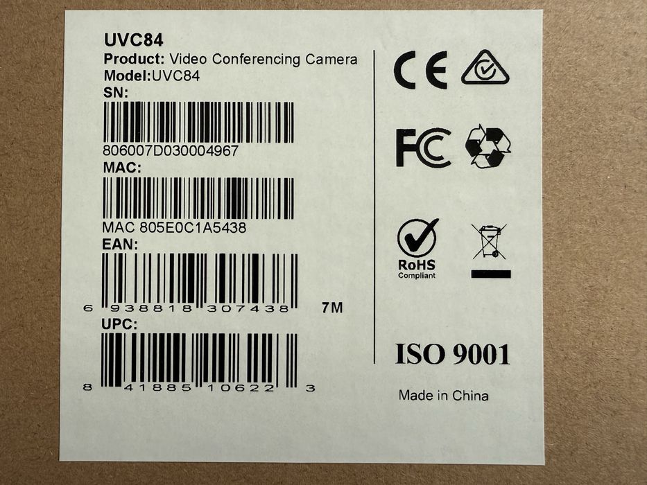 Camera web conferinta Yealink UVC84