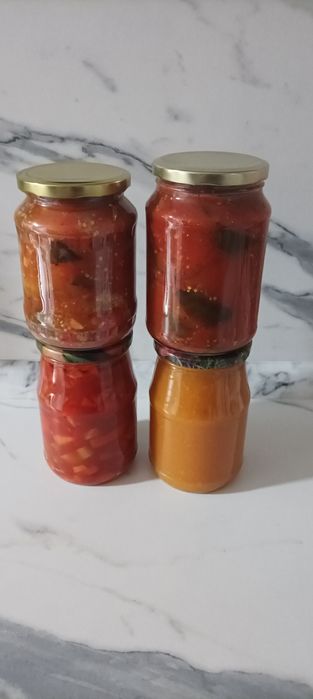 Соленые огурцы и салаты