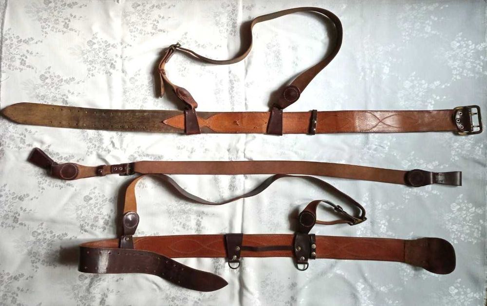 Ремни офицерские ВС СССР: парадный и с портупеей