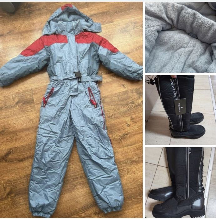 Lot sky Salopeta Xs + cizme impermeabile noi New Alaska Boot nr 35