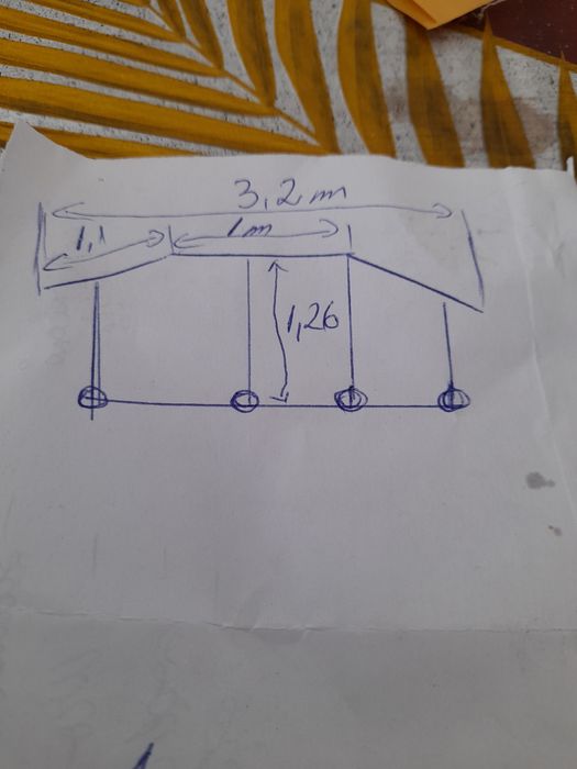 Balustrada inox finisata lungime 3,2/1,26 grosime 3 cm