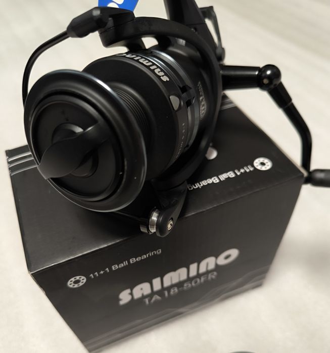 SET 4 Mulinete Crap SAIMINO TA18-50FR cu baitrunner 12 Rulmenti
