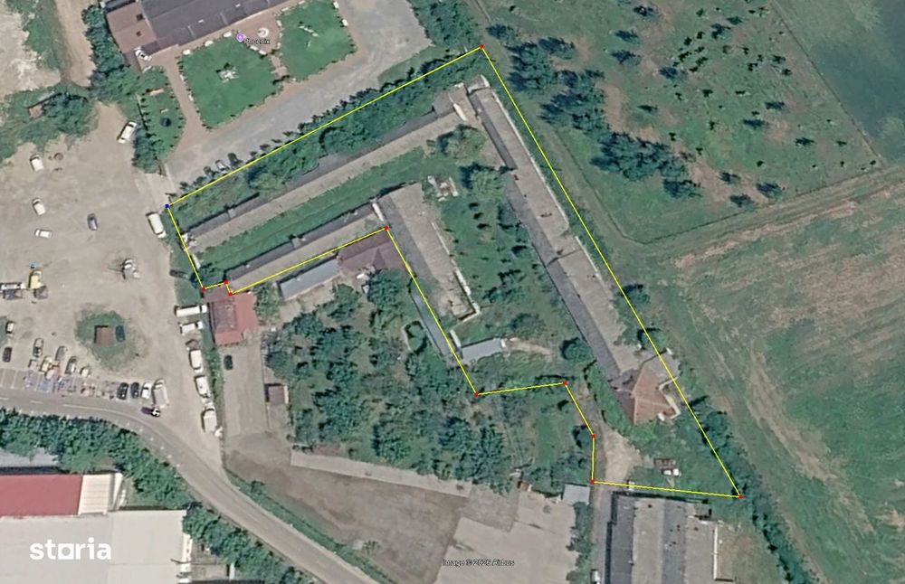 Teren intravilan de vânzare în Arad – 3.175 mp cu hale + 2.983 mp