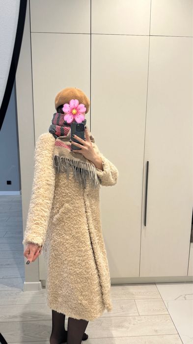 Эко шуба светлая