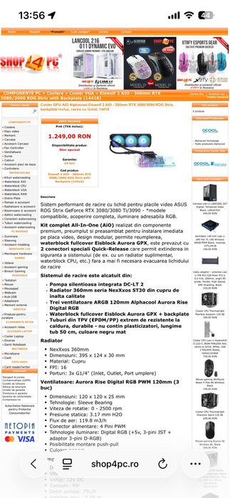 Rtx 3080 Aio  Lichid 10gb 320bit