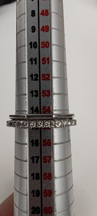 Inel damă cu diamante Aur 18k Gr 4,12 ct.0,12 M 54-55