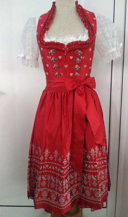 Рокля Dirndl, оригинална тиролска рокля размер D36