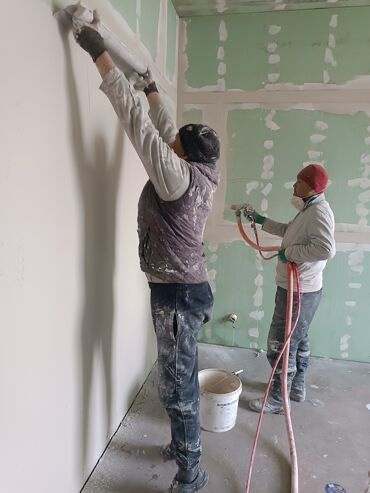 Штукатурка, шпаклевка, покраска, поклейка обоев, жидки травертин