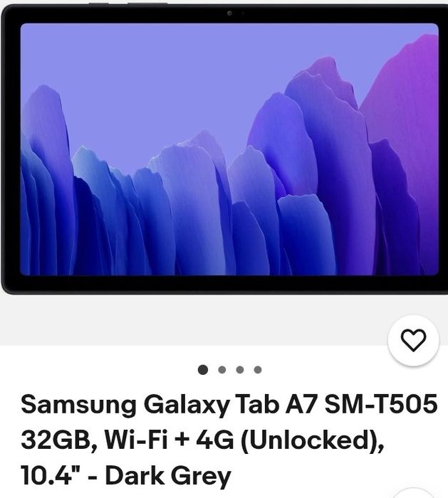 Vând tableta Samsung Galaxy Tab  A7 SM-T505 neutilizată (nouă)
