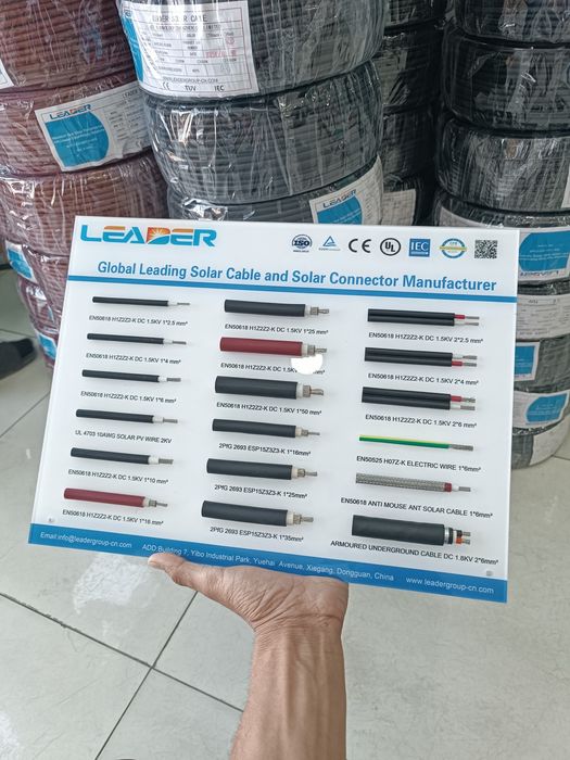 P.V Quyosh panel kabellari LEADER jinko longi deye growatt