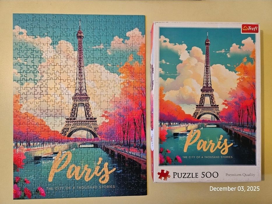 Пъзели 500 части Париж и САЩ