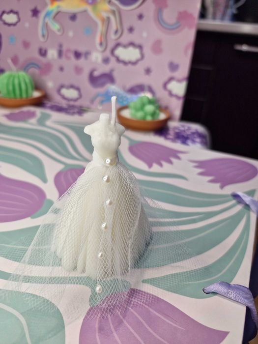 Нарурална соева свещ - "Булка"