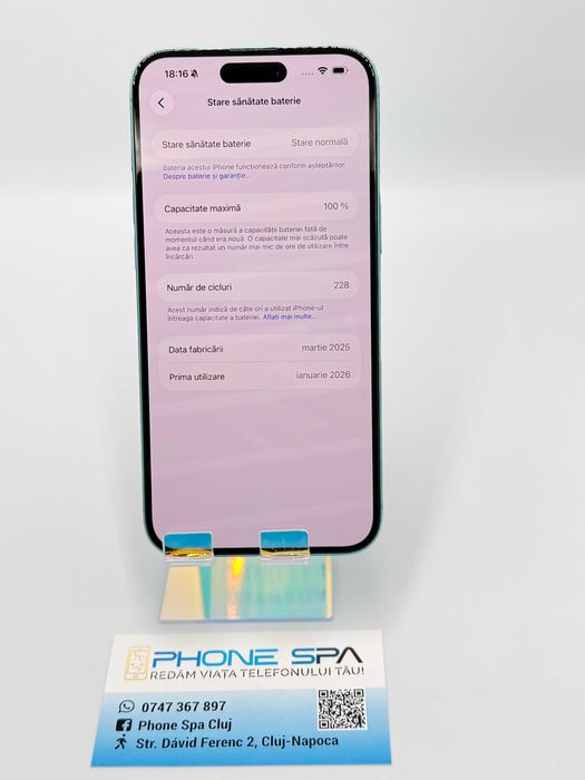 iPhone 13 Pro Max 256Gb 100% - Din magazin,cu garantie!