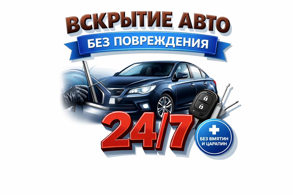 Вскрытие авто квартир 24/7 открыть машину взлом авто медвежатник