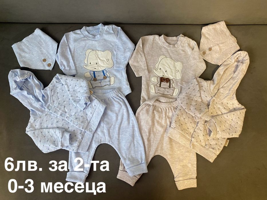Бебешки дрешки за близнаци новородени