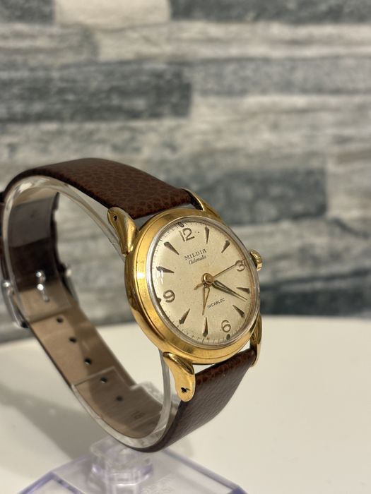 Ceas Mildia automatic elvetian cal.ETA 1256 anii ’60 placat cu aur
