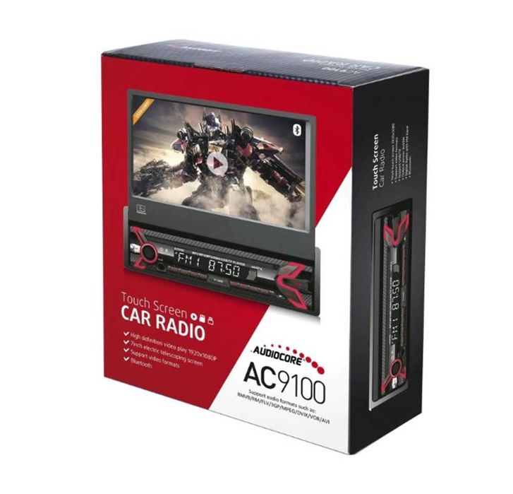 Мултимедия 1DIN ,7 инча Bluetooth, FM, MP3, MP4, МР5 - 4x60W.