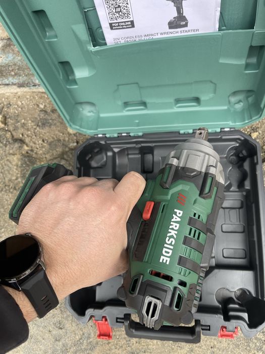 Зелен гайковерт Parkside