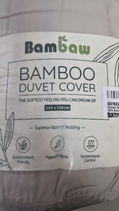 Husă pilotă bambus 260x240 cm, nisip Certificat Oeko-Tex Standard 100