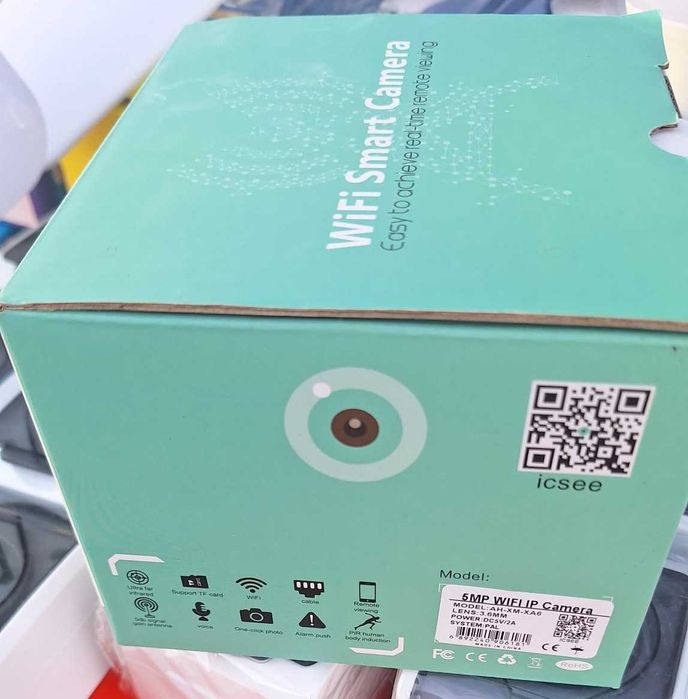 Cameră supraveghere WiFi IP 5MP IP66, PIR, infraroșu, iCSee