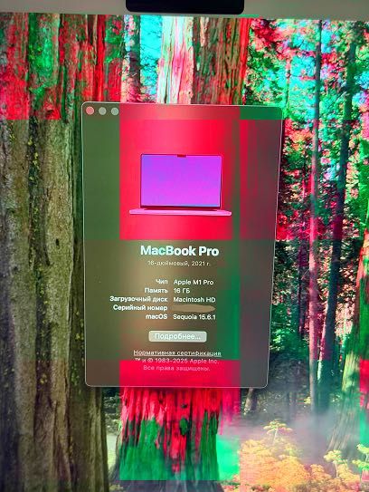 MacBook Pro 16, M1 Pro, 16 ГБ - 2021 года