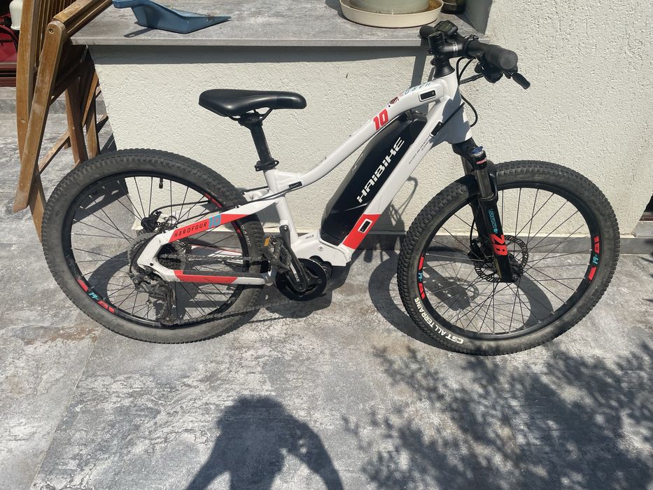 Bicicletă electrică Haibike HardFour 10 24" – e-MTB, stare foarte bună