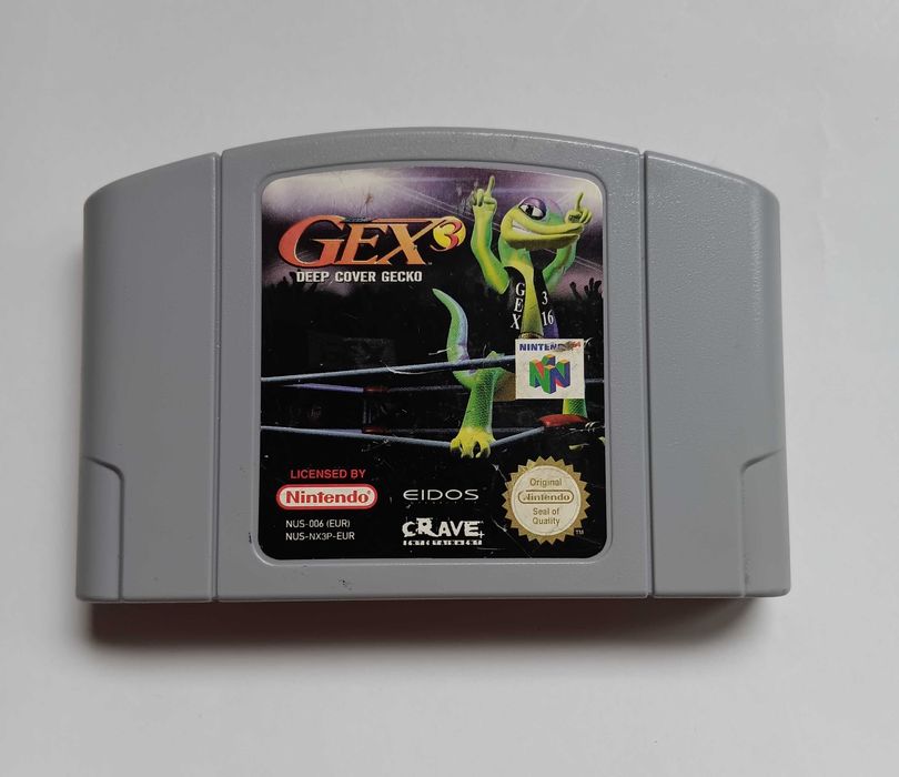 Gex 3 ,Deep Cover Gecko, Nintendo 64, Joc vintage pentru consola veche
