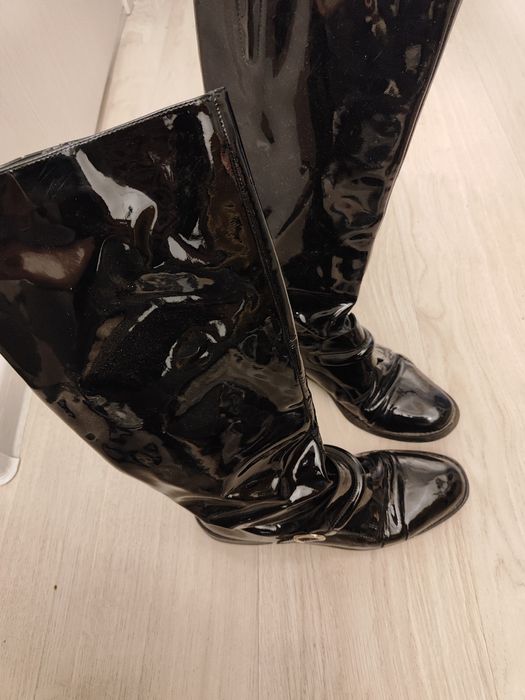 Сапоги натуральная кожа .Европа.