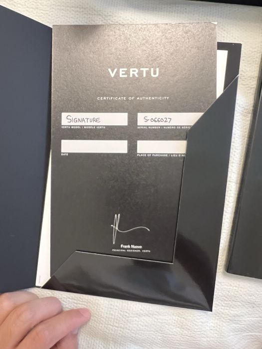 Vertu signature, оригинал