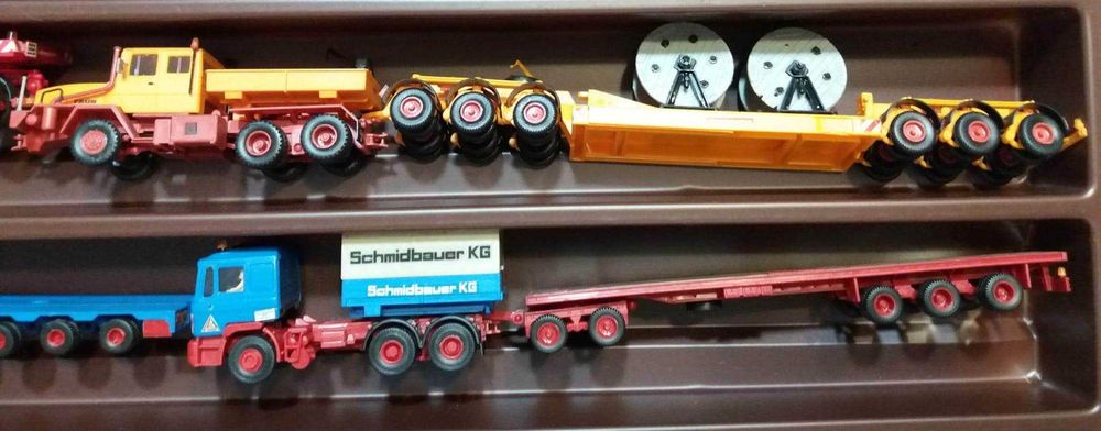 Vand machete diverse remorchere+transport agabaritic,1:87,Kibri