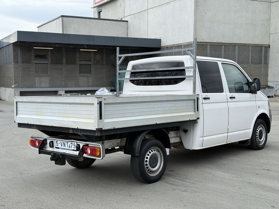 VW Transporter Doka t5 2.0 Tdi 102 Cp Euro 5 cu 6 locuri si Bena